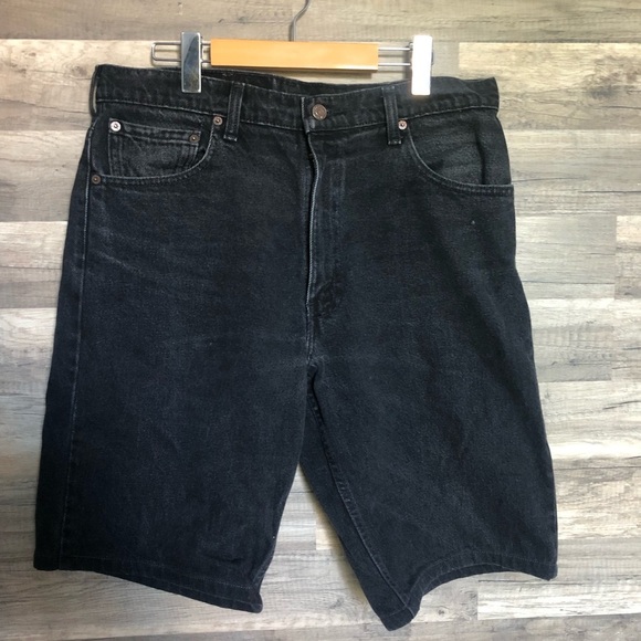 Levi’s 550 Black Denim Men's Shorts Size 36 - Picture 2 of 12